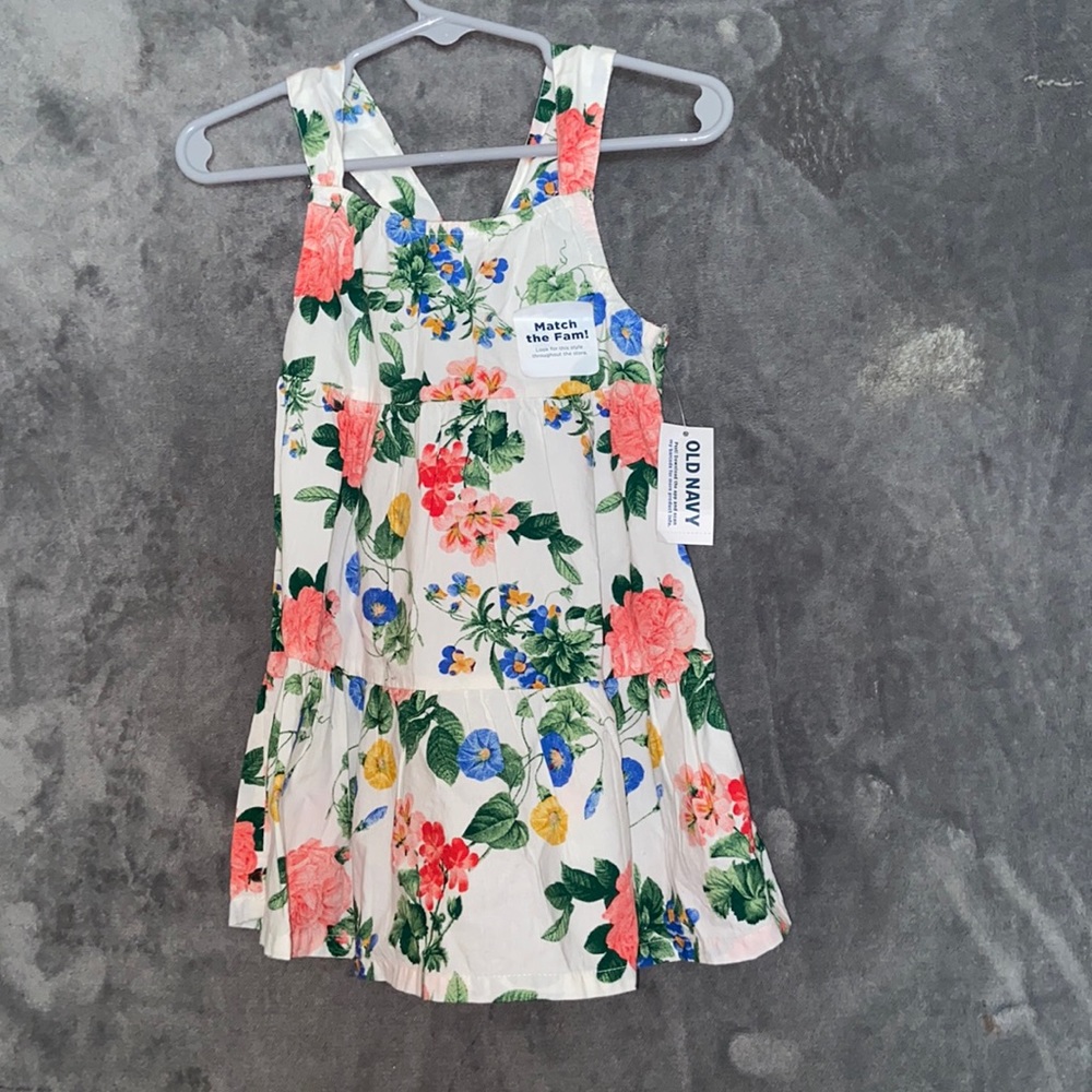 Old Navy Floral Dress Baby Girls Size 18-24 Months